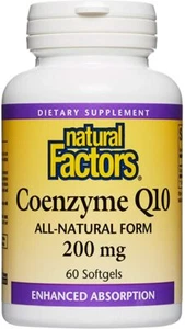 Natural Factors Coenzyme Q10 200mg 60 softgels - Picture 1 of 1