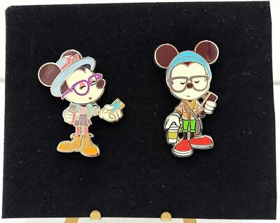 Prendedores Disneyland Hipster Mickey Mouse y Minnie Mouse de Jerrod Maruyama LR RAROS Foto 1 de 4