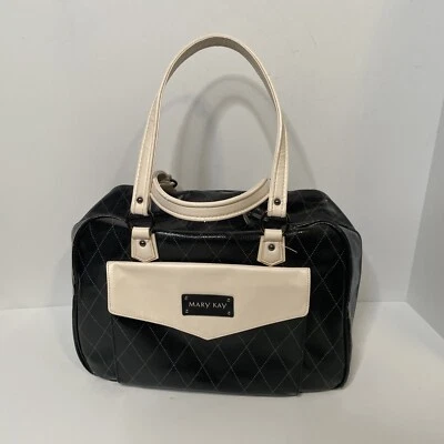 Mary Kay Cosmetic Makeup Travel Bag Tote Duffle Consultant Black - Image 1 of 4