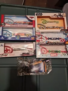 Disney Store Collectible 8 Key Lot - Cars -Star wars - Toy Story -Eternals mouse - Picture 1 of 4
