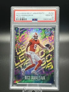 2024 Bowman Best University - Lets Go Nico Iamaleava PSA 10 - Picture 1 of 4