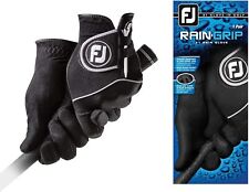 FootJoy Mens RainGrip Golf Gloves Pair (black) Large