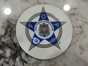 Vintage 90's Fraternal Order Of Police Emblem 2" Refrigerator/Car Magnet Disc - Bild 1 von 2