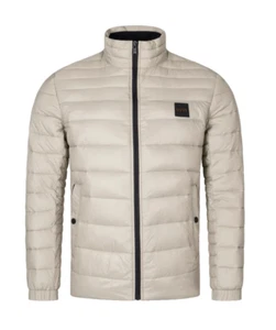 Chaqueta BOSS Oden Repelente al Agua Acolchada de Luz Informal Calce en Gris Abierto - Talla 38R - Imagen 1 de 12