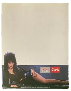 Papel de cervecería vintage 1986 Coors Beer Elvira publicidad membrete dorado CO - Imagen 1 de 2