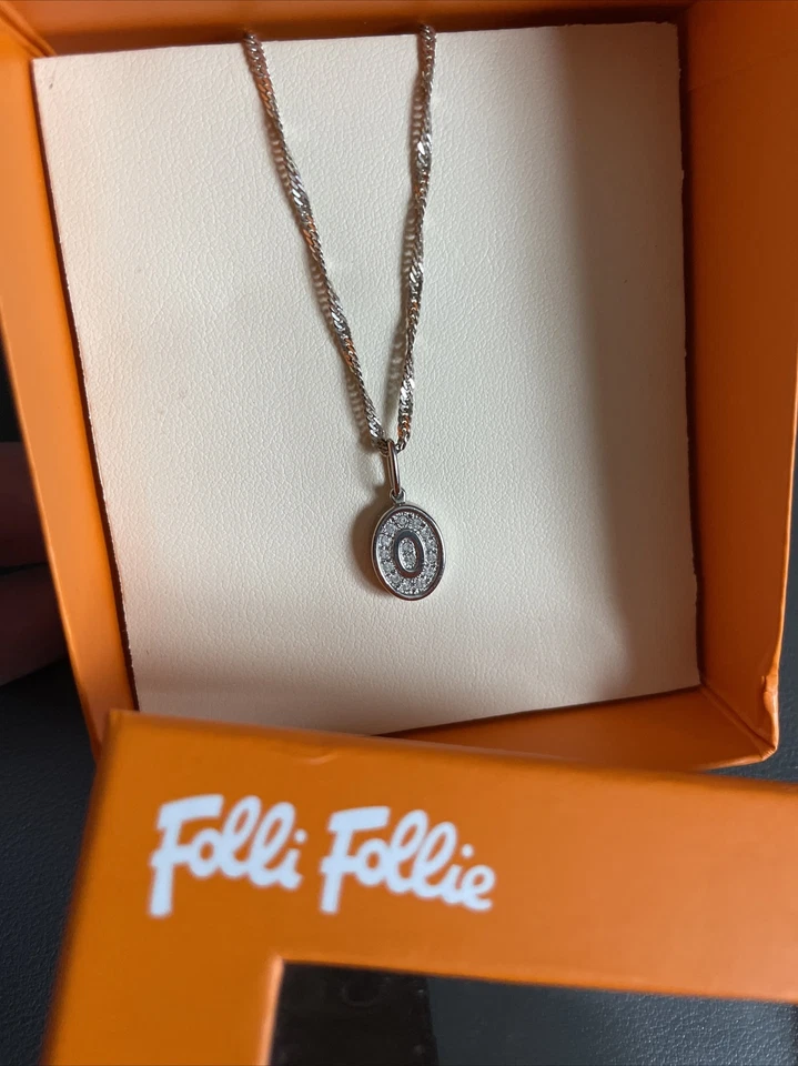 Folli Follie Collar Ovalado Top Circonitas Cúbicas Forma Ovalada Plata 925 Cadena Foto 1 de 4