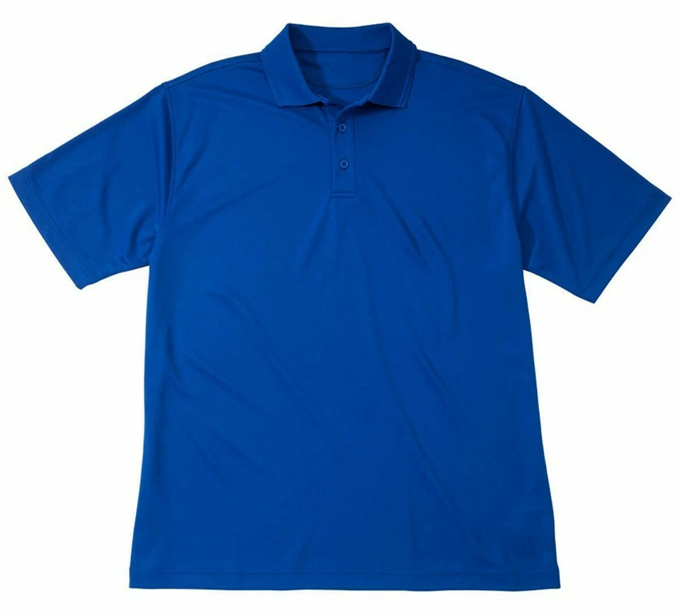 Polo Edwards Antimicrobiano Absorbente Tres Botones Manga Corta Azul Mediano Foto 1 de 1