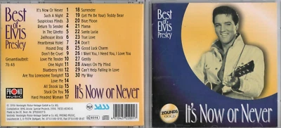 Elvis Presley - Best Of Elvis Presley - It's Now Or Never - CD 1996 Zounds Gold - Bild 1 von 3