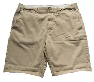Old Navy Men's Ultimate Slim Beige Tan Khaki Chino Shorts 36 Inseam 9.5 - Picture 1 of 9