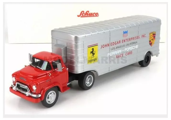 1 43 SCHUCO Gmc Truck Car Transporter Ferrari Porsche Race Cars 1950 450913400