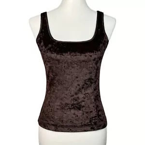 Vintage Y2K Victorias Secret Tank Top Women Small Velvet Fairy Grunge Whimsigoth - Picture 1 of 14