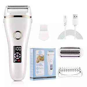 3 in 1 Wet & Dry Painless Rechargeable Lady Shaver Electric Razor for Women - Picture 1 of 9