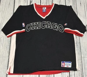 Vintage 90s Champion NBA Mens Chicago Bulls Official Shooting Shirt Size XL USA - Picture 1 of 11