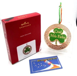 Hallmark Keepsake Metal Ornament Irish Welcome "Cead Mile Failte" - Picture 1 of 1