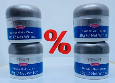 IBD Builder Gel Clear Aufbau Gel 30g 1 oz Neu USA *SALE* 4er Set !!!TPO FREE!!!