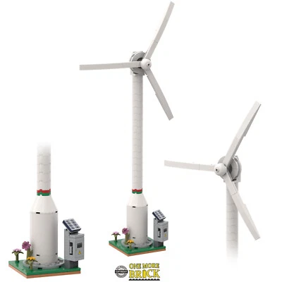 Wind Turbine - Custom Model - 36cm tall - windmill | Kit Made With Real LEGO - Image 1 of 4