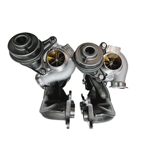 950HP Twin Turbos TD04 19T for BMW N54 535i 135i Z4 X6 740 E60 E89 F71 F01 3.0L - Picture 1 of 13