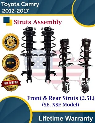 Nuevos puntales delanteros y traseros OE para Toyota Camry 2012-2017 2,5 L garantía de por vida Foto 1 de 4