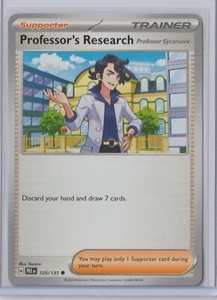 Pokémon 2025 PRISMATIC EVOLUTIONS PROFESSOR'S RESEARCH 125/131 MINT Never Played - Picture 1 of 1
