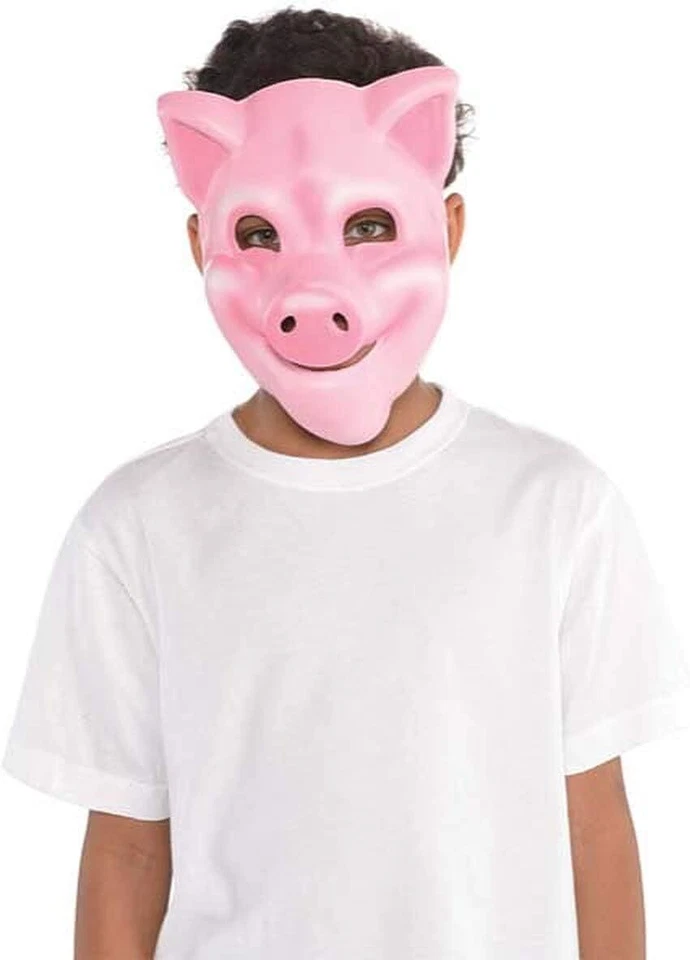 Pig Foam Mask Farm Animal Kids Fancy Dress Up Halloween Child Costume Accessory - Image 1 of 1