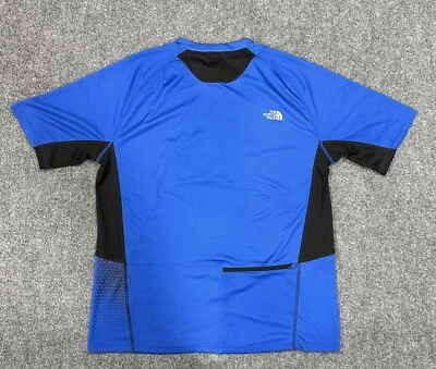 Camiseta deportiva The North Face para hombre L azul 1/4 cremallera ciclismo aire libre ropa deportiva KE8 Foto 1 de 4