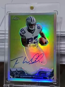 2013 Topps Chrome Terrance Williams RC Prizm Refractor Auto /150 *Y23 - Picture 1 of 2