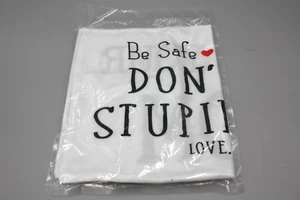 Be Safe Have Fun Don't Do Stupid Sh*t Wendekissenbezug 11 x 20 Zoll lustiger Rücken - Bild 1 von 5