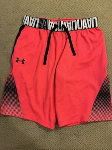 Boys Under Armour Black Pink Shorts XL - Picture 1 of 1