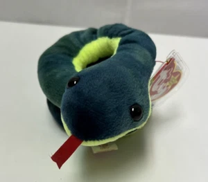 Errores de etiqueta Ty Beanie Baby Hissy the Snake #4185 - Imagen 1 de 19