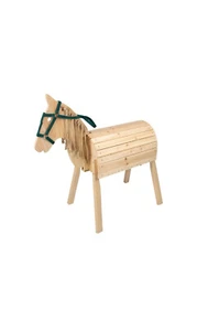 PLAYTIVE HOLZPFERD AUS ECHTHOLZ HÖHENVERSTELLBAR *B-WARE* - Bild 1 von 6