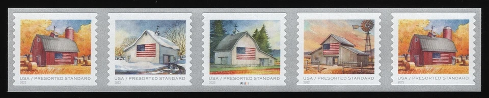 #5687a Flags on Barns, PNC P11111, Mint **ANY 5=FREE SHIPPING** - Image 1 of 1