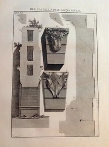 Giovanni Battista Piranesi - Radierung "Mauererhebung " - Bild 1 von 3