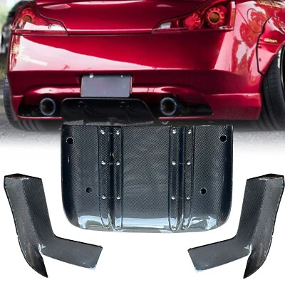 Divisor de alerón difusor trasero CF Canard ajuste 08-15 INFINITI G37 V36 Foto 1 de 4