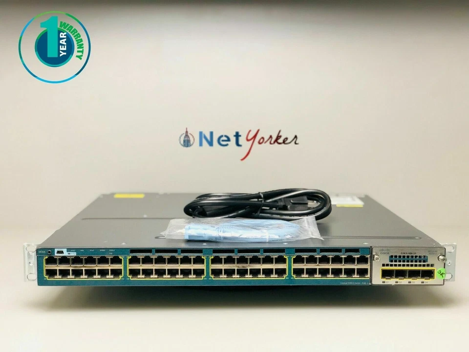 Cisco WS-C3560X-48PF-E 48 Port Gigabit PoE Managed Switch - Same Day Shipping - Image 1 of 2