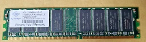 Nanya NT512D64S8HB1G-5T (512MB DDR PC3200U 400MHz DIMM 184-pin) Memory - Picture 1 of 1