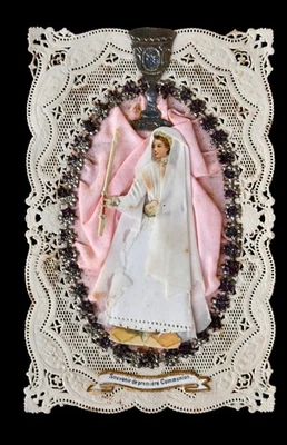 canivet ancien "Souvenir de première communion" - Photo 1/2