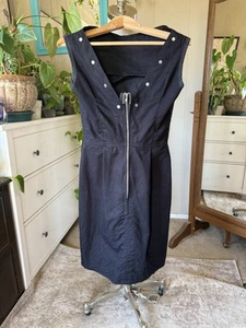 Vestido negro vaquero Seth Aaron, talla 2 - Imagen 1 de 6