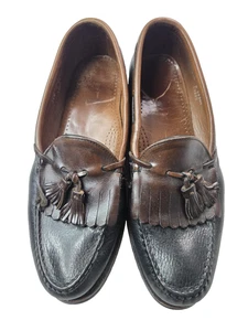 Allen Edmonds Nashua Braun Schwarz Leder Mokassin Halbschuh Schuhe Herren 11,5 C - Bild 1 von 9