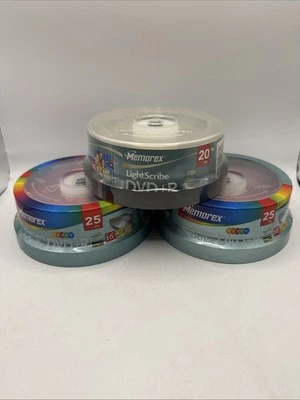 Memorex Multi-Pack Light Scribe Cool Colors Blank DVD+R 16X 4.7GB 120min - Image 1 of 4