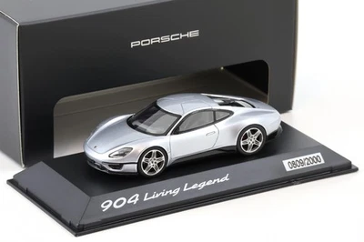 1:43 Spark Porsche 904 Living Legend Argento WAP DEALER - Immagine 1 di 3