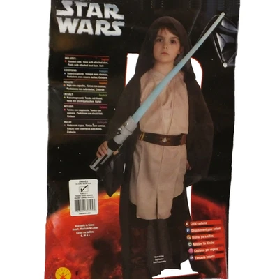 Disfraz Jedi Star Wars Deluxe Niño Talla Pequeña Nuevo Fabricado 2007 edades 3-4 Foto 1 de 2