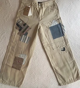 NWT Polo Ralph Lauren- Girl's Sz 14 Patchwork Canvas Carpenter Pants-Retail $135 - Picture 1 of 10