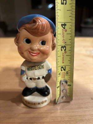 Cabeza Bobble Vintage White Sox Foto 1 de 3