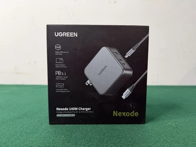 UGREEN Nexode 140W USB C USB-A GaN 充电器 3 端口壁式充电器 — 第 1/4 张图片
