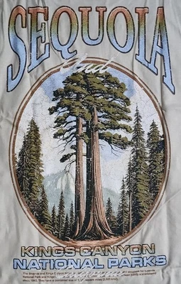 Camiseta Sequoia Para Hombre Talla XL Kings Canyon Parques Nacionales California Aire Libre Camiseta  Foto 1 de 4