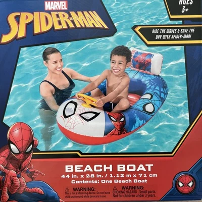 Barco de playa Marvel Spiderman 44 pulgadas x 28 pulgadas Foto 1 de 2