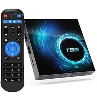T95 Smart Android 10.0 TV Box Quad Core 6K WIFI Stream Player, 2GB RAM, 16GB ROM - Image 1 of 4
