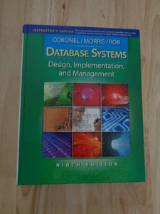 Database Systems, Instructor's Edition by Carlos Coronel, S Morris & P Rob HC - Picture 1 of 1
