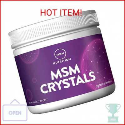 MRM Nutrition MSM Crystals | Mezcla de bebidas de metil-sulfonil-metano | Salud articular |  Foto 1 de 2