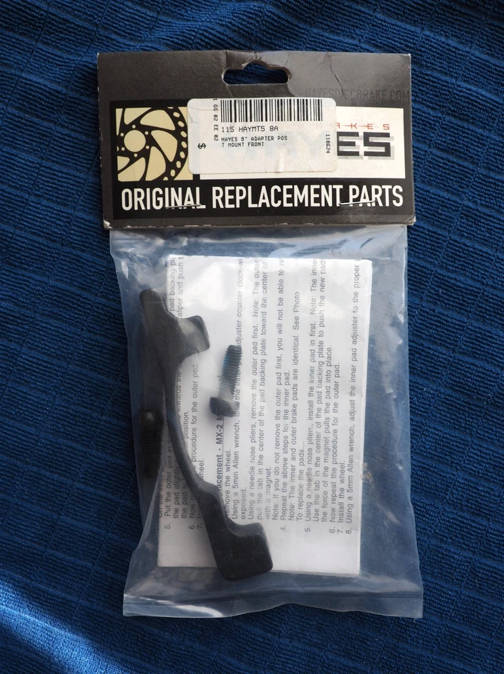 Hayes V8 Front Post Mount Brake Adaptor 160 74mm to 8" 98-15072 BR3954 HY8816 - Image 1 of 4